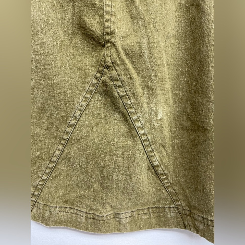 REI Women's Size 8 Olive Green Cargo Utility Skirt Cotton Canvas Hiking Gorpcore - Picture 5 of 8
